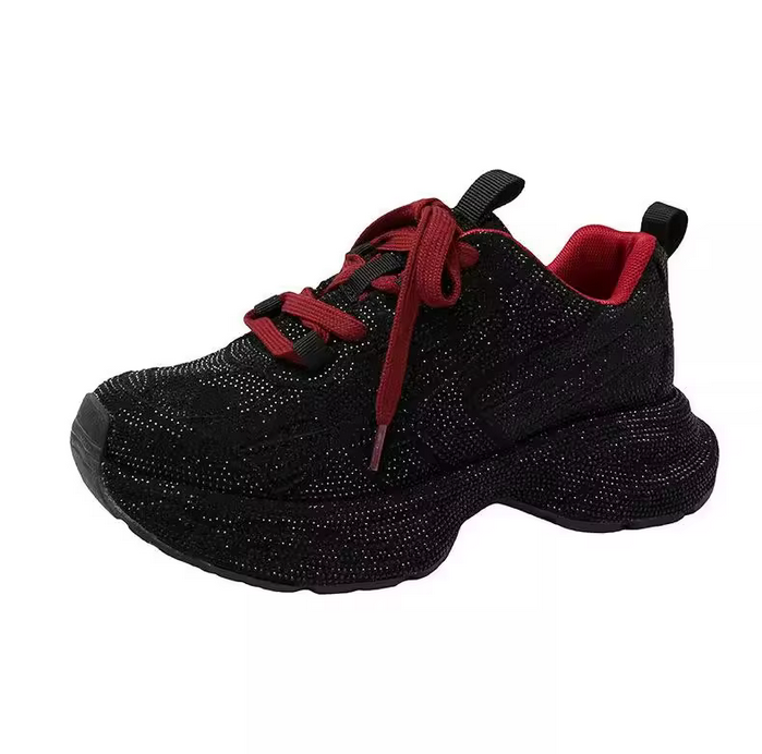 Sparkling Rhinestone Dad Sneakers