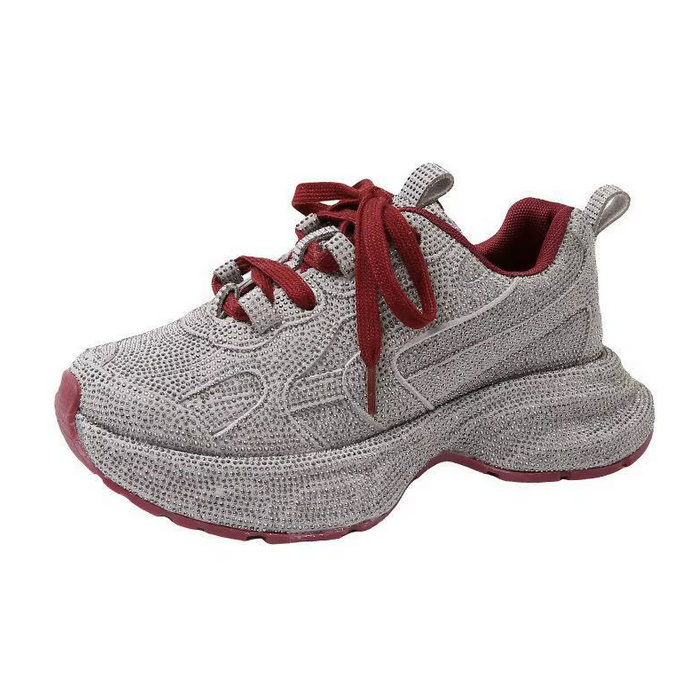 Sparkling Rhinestone Dad Sneakers