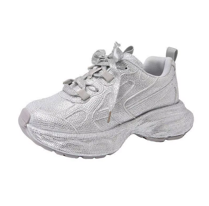 Sparkling Rhinestone Dad Sneakers