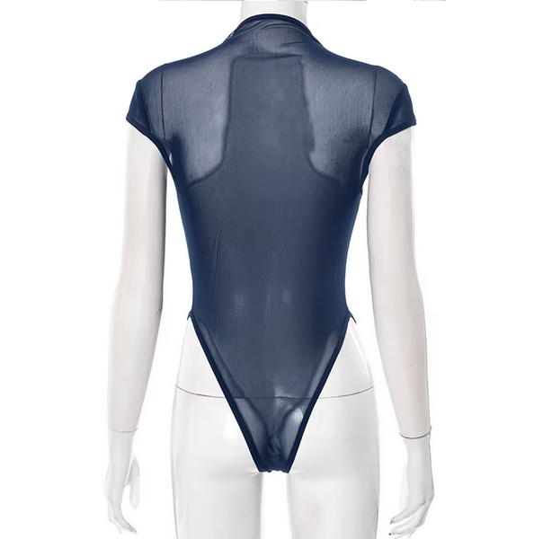 NAVY BODYCON BODYSUIT