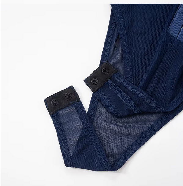 NAVY BODYCON BODYSUIT