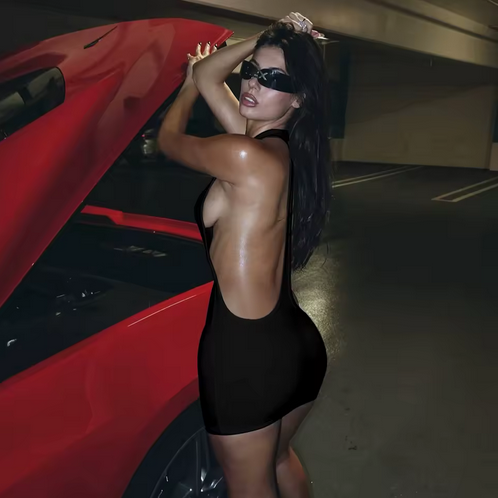 DEEP RACER BACK MIN DRESS