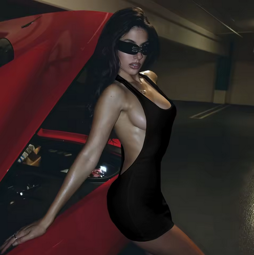 DEEP RACER BACK MIN DRESS