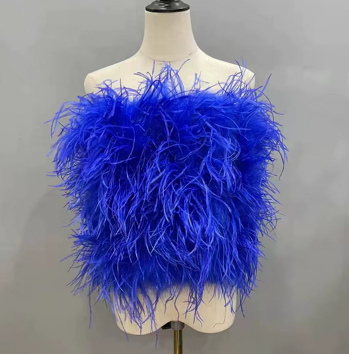 OSTRICH FEATHER TUBE  TOP