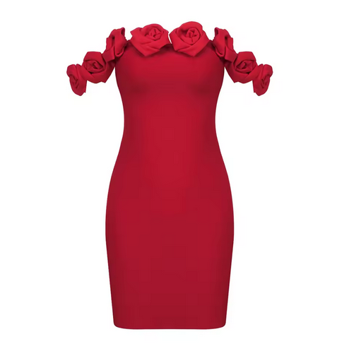 LITTLE RED BODYCON DRESS
