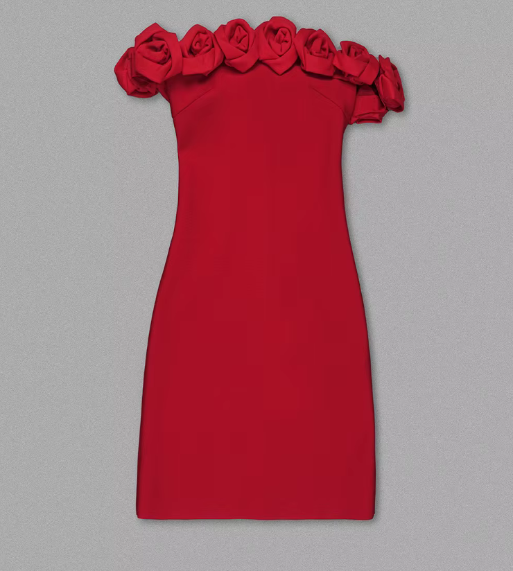 LITTLE RED BODYCON DRESS