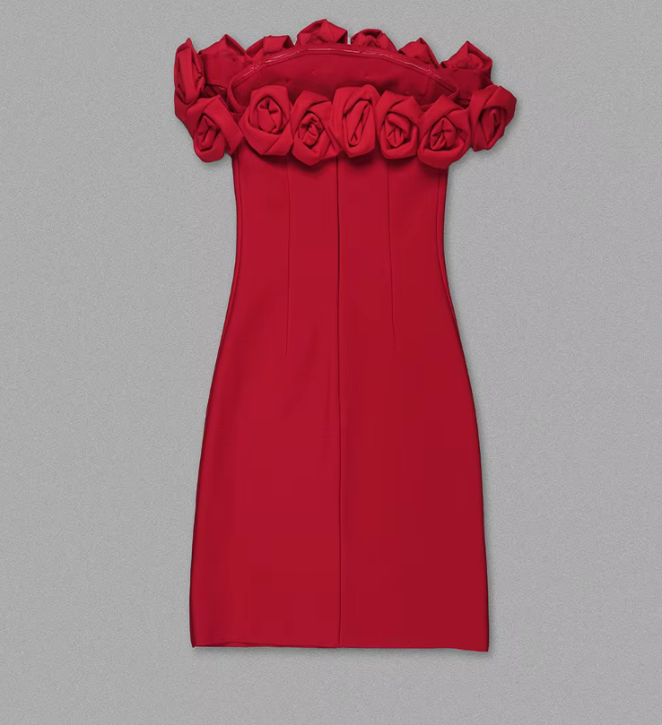 LITTLE RED BODYCON DRESS