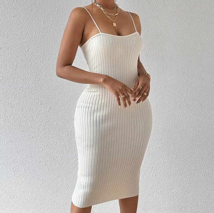BODYCON CAMI RIOBBED DRESS