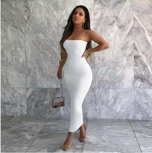 SOLID MIDI TANK DRESS