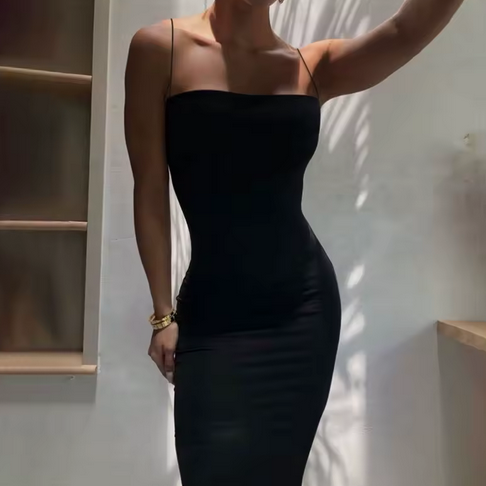 SOLID MIDI TANK DRESS