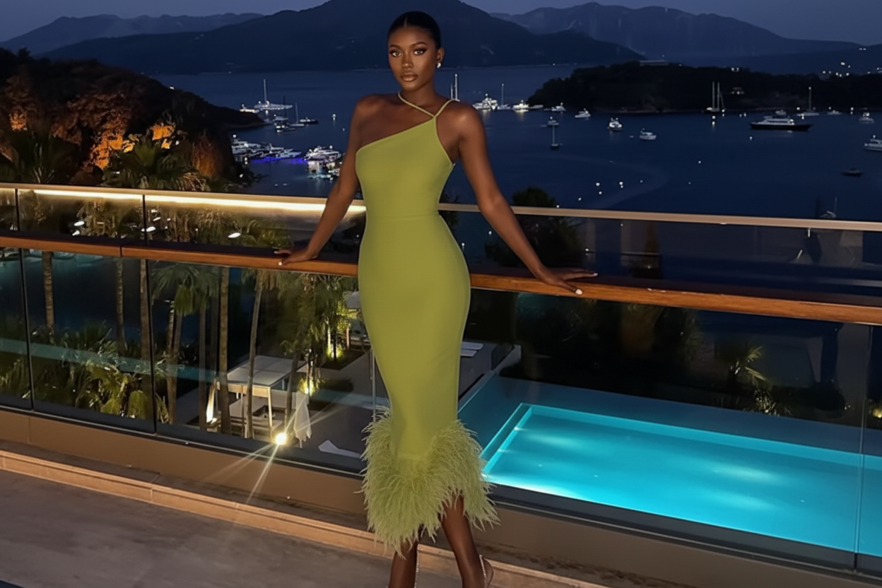 ONE SHOULDE BODYCON DRESS