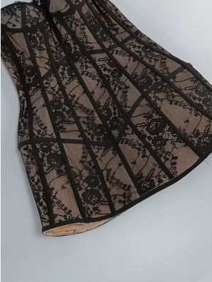 LINGERIE INSPIRED STRAPLESS COCKTAIL DRESS