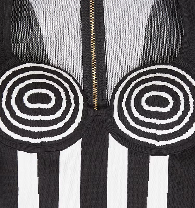 BODYCON ILLUSION DRESS