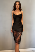 ASYMETRICAL HEM  CAMI LINGERIE DRESS