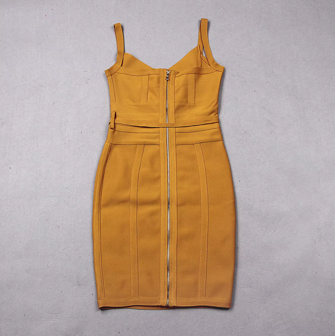 DRAWSTRING BODYCON PARTY DRESS