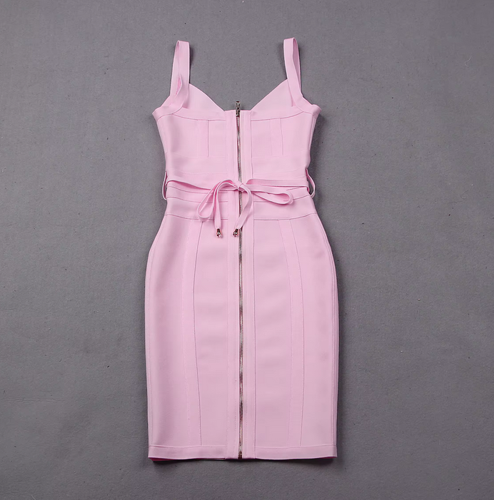 DRAWSTRING BODYCON PARTY DRESS