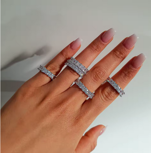 BAGUETTE CHUNKY DIAMOND RING CZ