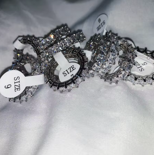 BAGUETTE CHUNKY DIAMOND RING CZ