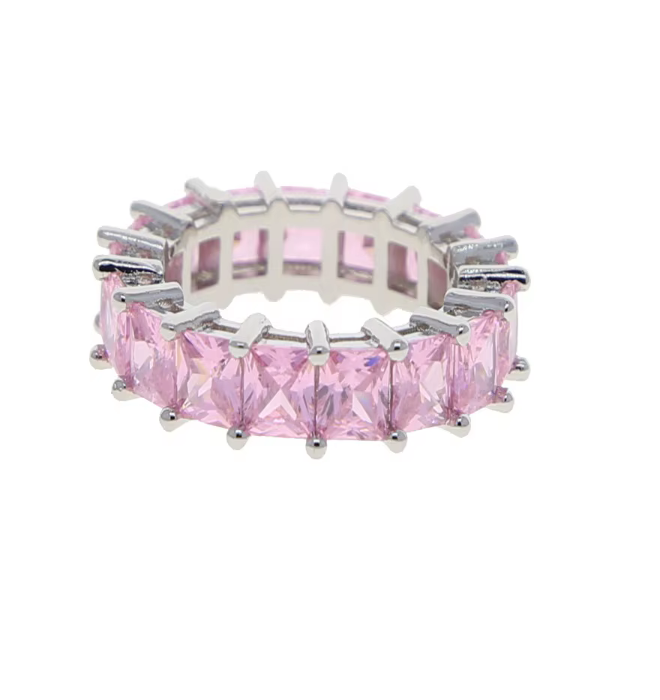 BAGUETTE CHUNKY DIAMOND RING CZ