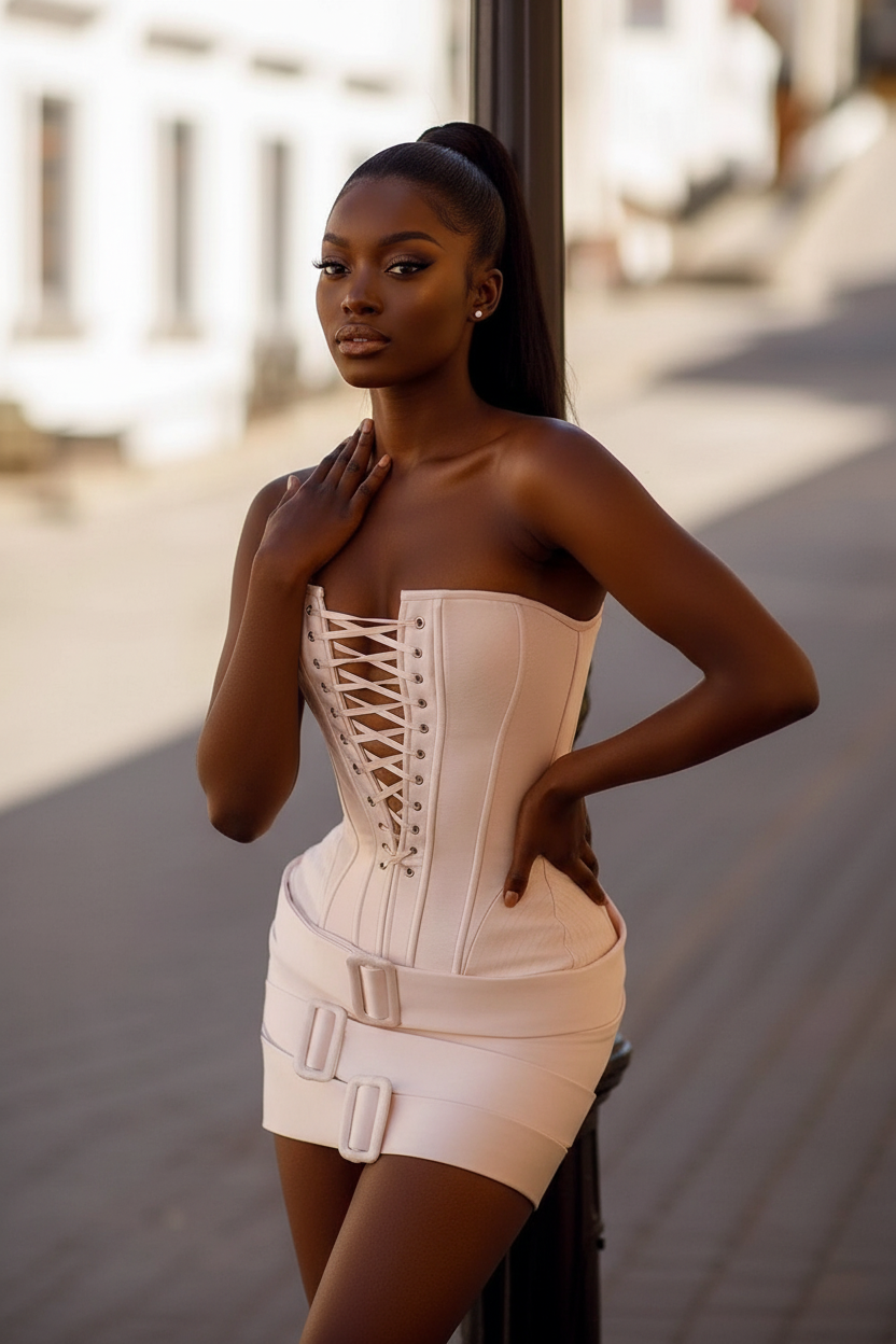 STRAPLESS BANDAGE DRESS