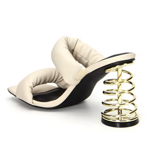 SPRING FORWARD SQUARE TOE HEELS