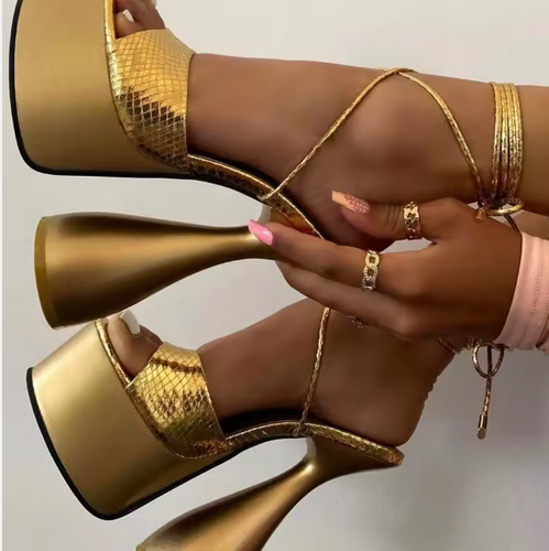 BRAT CODED- STRAPPY PLATFORM HEEL