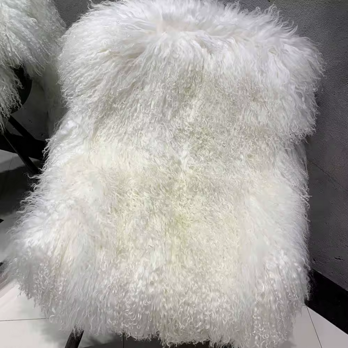 FLOOR LENGTH MONGOLIAN FUR COAT