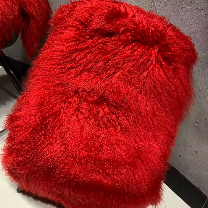 FLOOR LENGTH MONGOLIAN FUR COAT