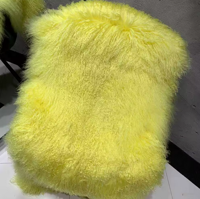 FLOOR LENGTH MONGOLIAN FUR COAT