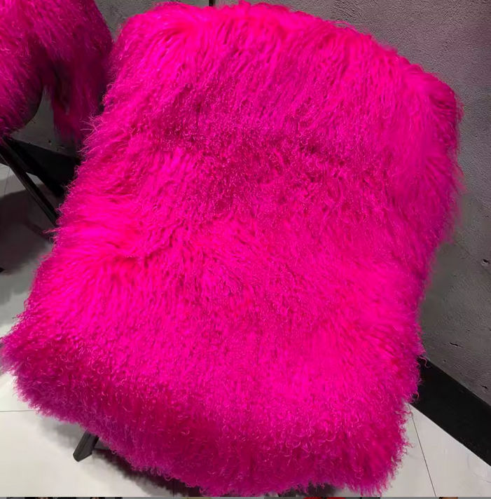 FLOOR LENGTH MONGOLIAN FUR COAT