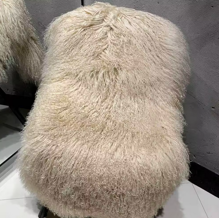 FLOOR LENGTH MONGOLIAN FUR COAT