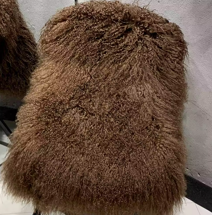 FLOOR LENGTH MONGOLIAN FUR COAT