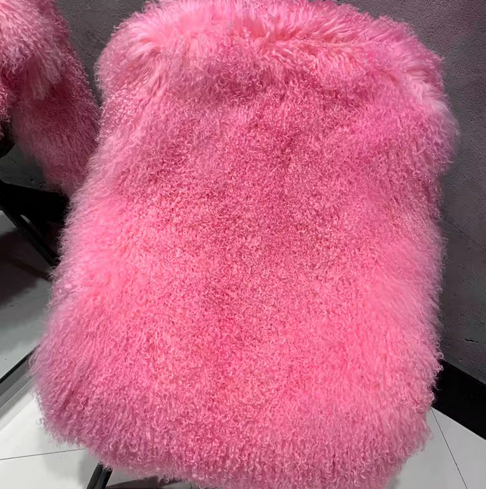 FLOOR LENGTH MONGOLIAN FUR COAT