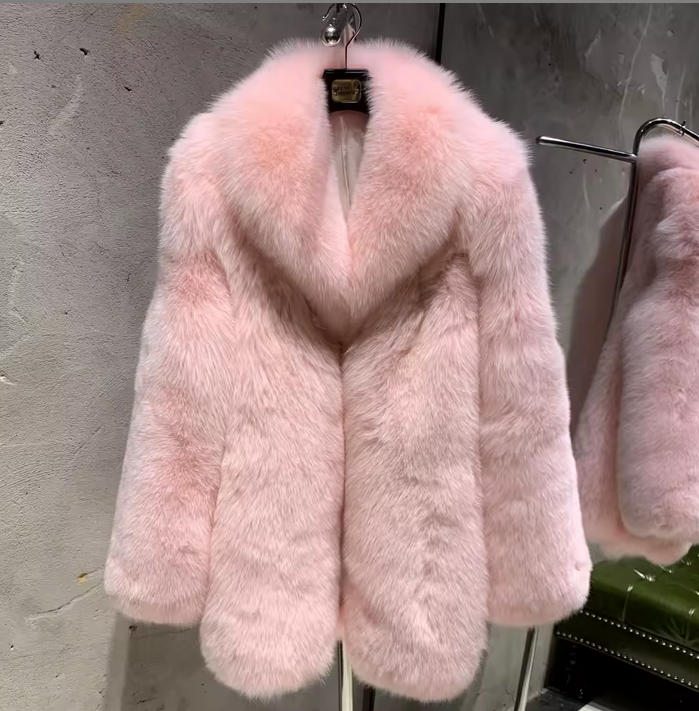 MID LENGTH FOX FUR COAT