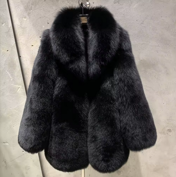 MID LENGTH FOX FUR COAT
