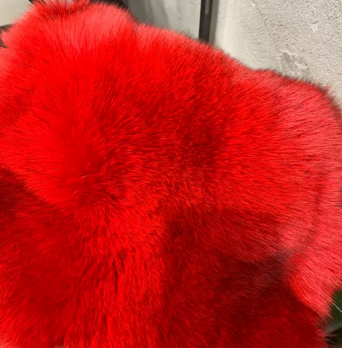 MID LENGTH FOX FUR COAT