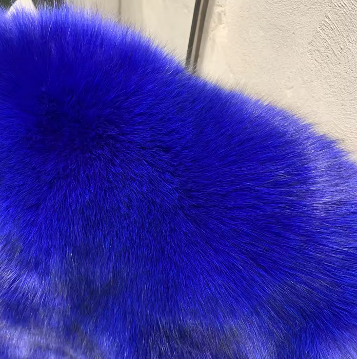 MID LENGTH FOX FUR COAT