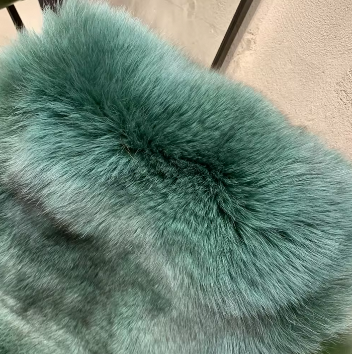 MID LENGTH FOX FUR COAT
