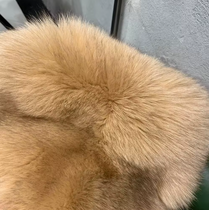 MID LENGTH FOX FUR COAT