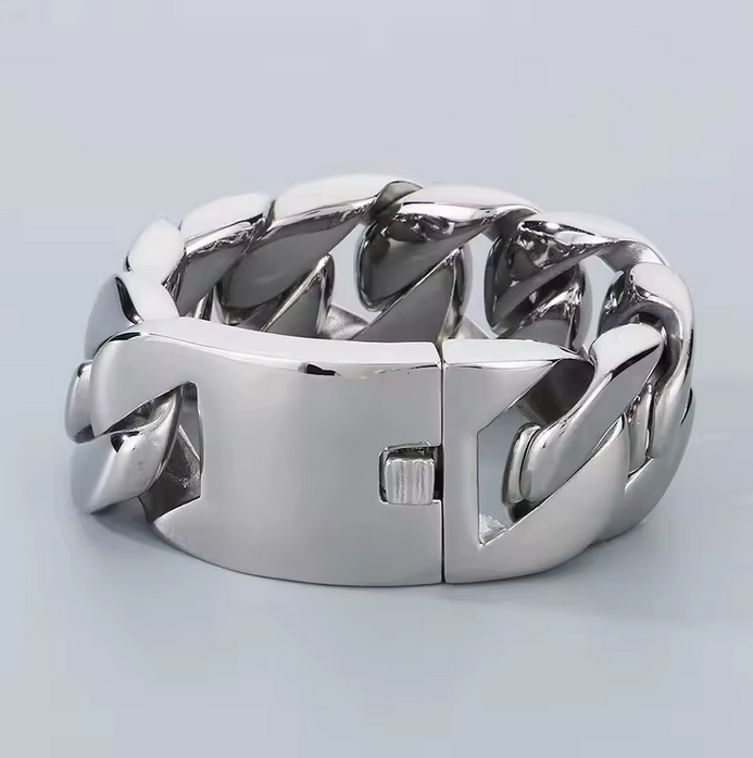 CHUNKY CUBAN LINK CHOKER & BRACELET