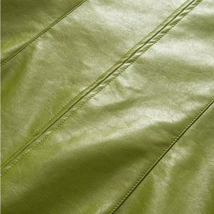 80 STYLE LEATHER MINI DRESS