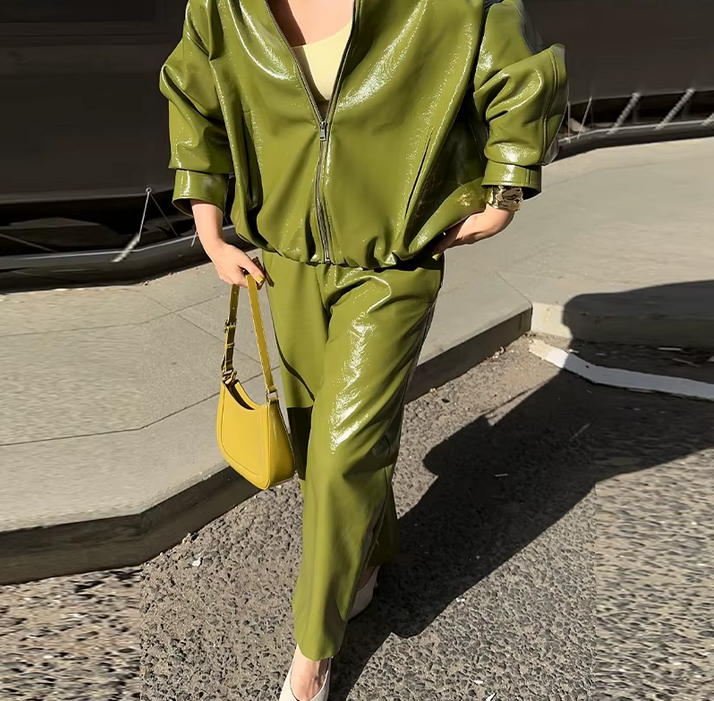 80'S STYLE LEATHER PANTS