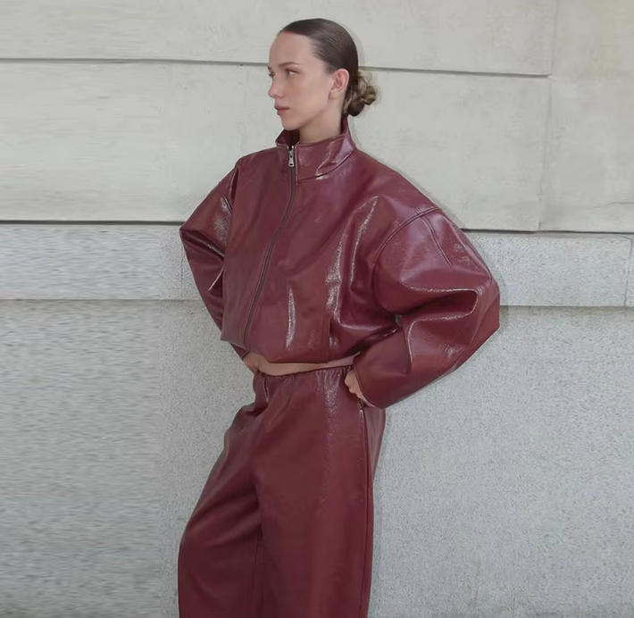 80'S STYLE LEATHER PANTS