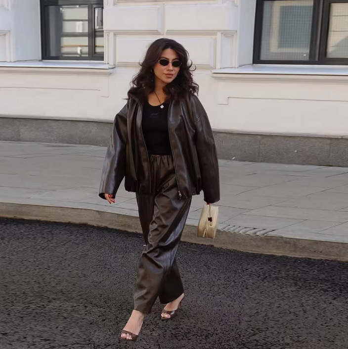 80'S STYLE LEATHER PANTS