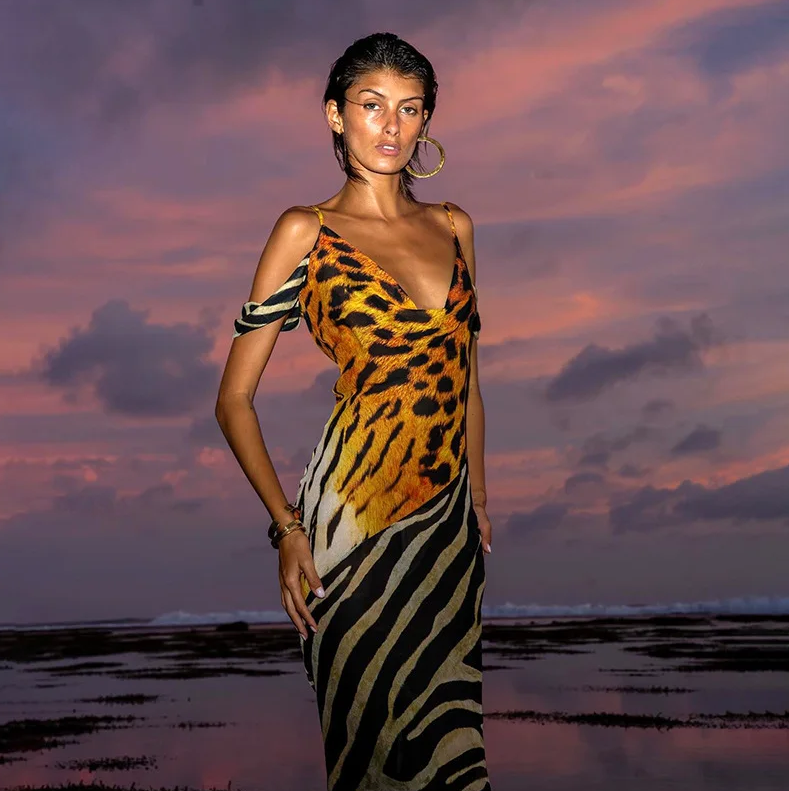 ANIMAL PRINT COVER UP