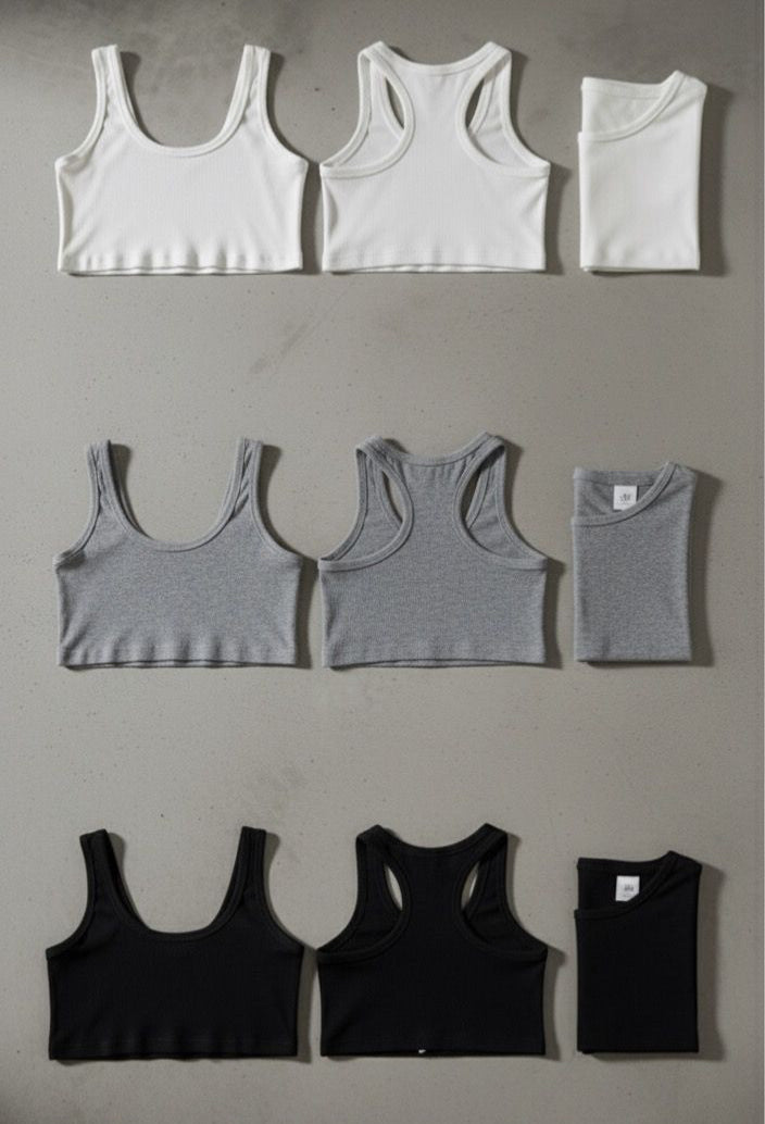 Cropped Tank 3Pack
